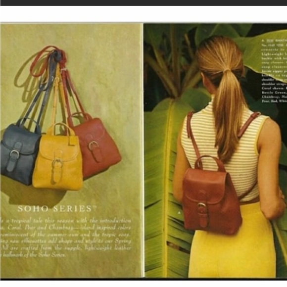 Coach Vintage Rare Red Convertible Backpack Crossbody Shoulder Bag Purse - Picture 17 of 17